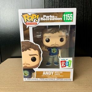 Andy with Leg Casts Parks and Recreation Funko Pop